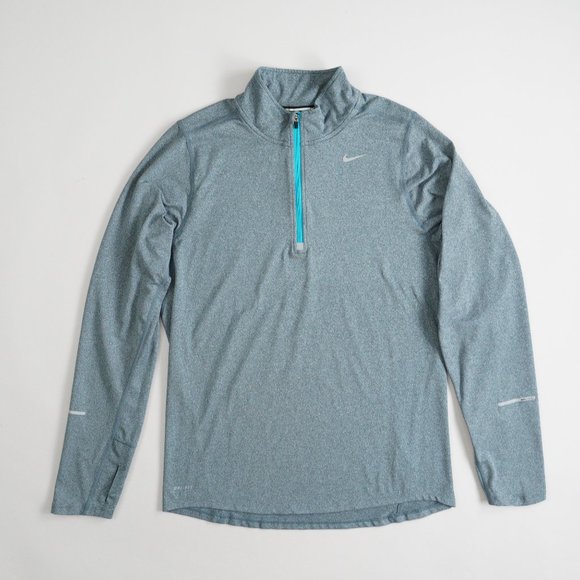 Nike Other - Nike Running Dri-Fit 1/4 Zip Gym Pullover Stretch Lightweight Gray Mens Size S